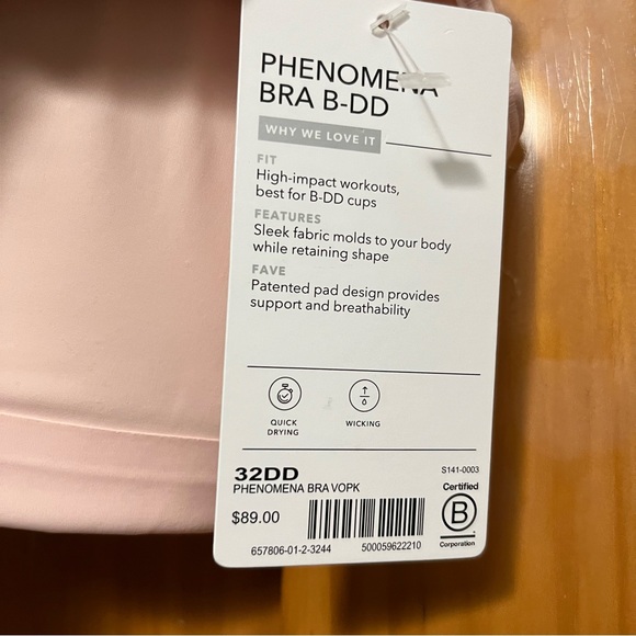 Athleta Phenomenon Bra Pink Size 32DD NWT - Picture 4 of 6